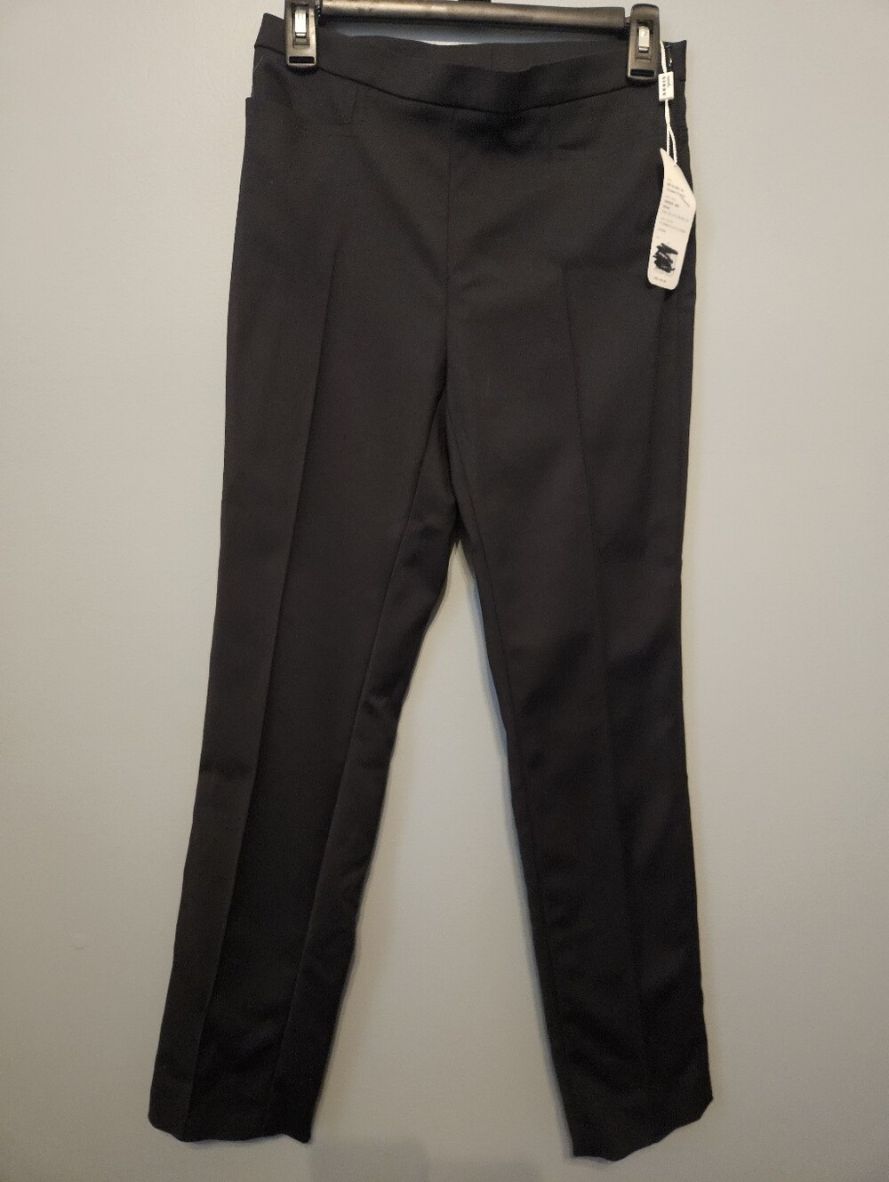 Akris Punto Pants Women's 4 Black Straight Leg Career Trousers New W Repair